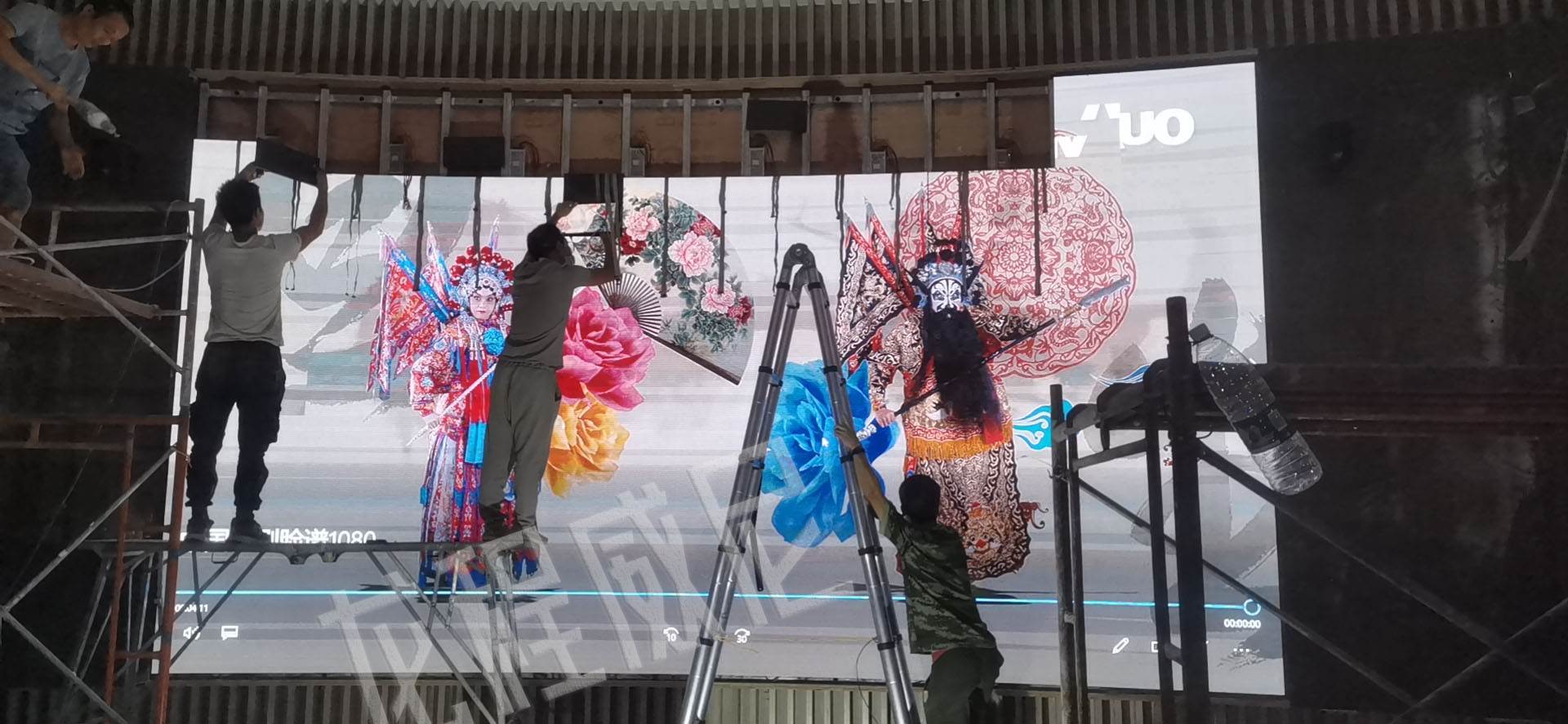 多媒體系統集成大屏無縫拼接顯示