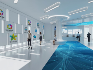 企業展廳設計效果圖